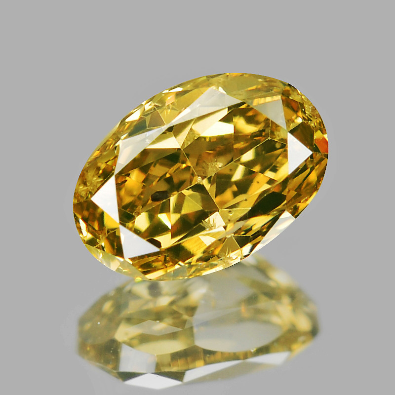 IGI Oval Yellow Diamond
