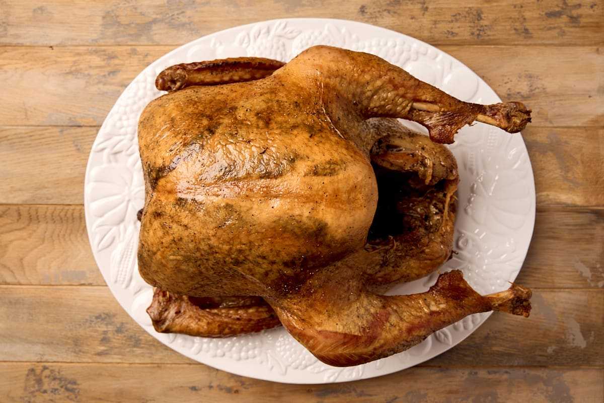 Smoked Turkey With Gravy and Crispy Skin