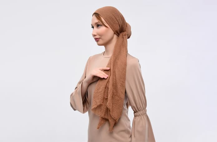  latest ladies hijab is worn by a woman