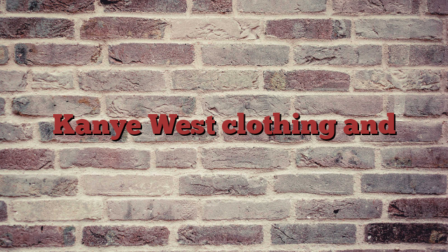 Kanye West clothing and