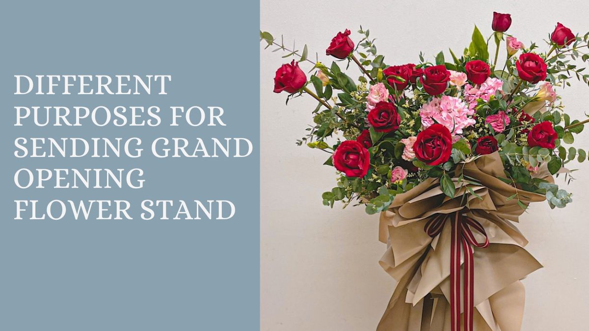 grand opening flower stand