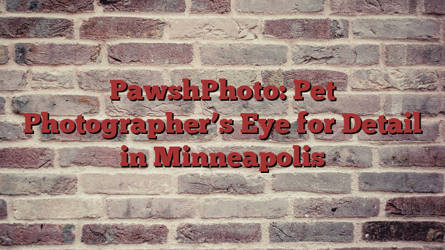 PawshPhoto: Pet Photographer’s Eye for Detail in Minneapolis