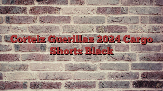 Corteiz Guerillaz 2024 Cargo Shorts Black