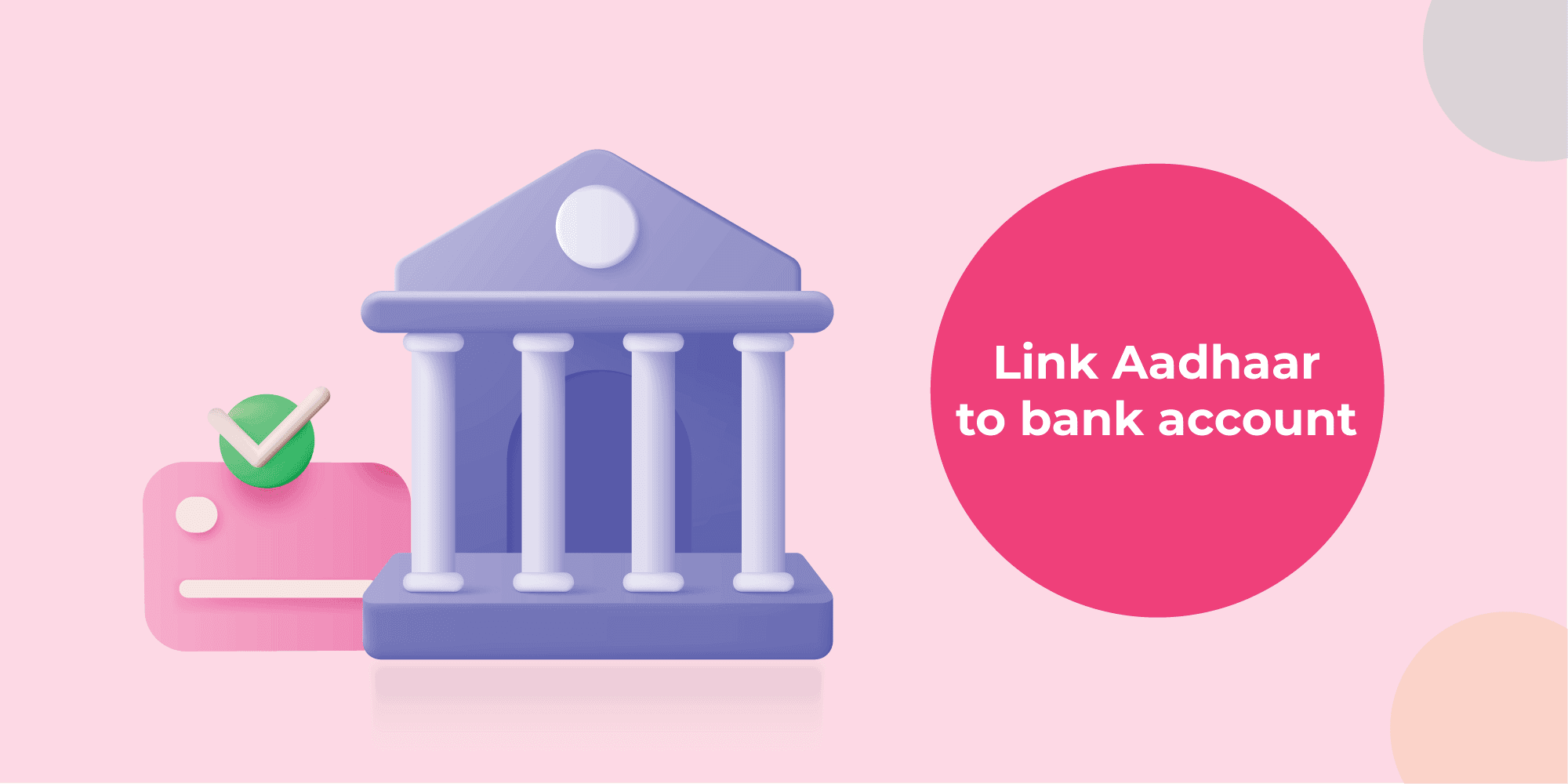 Aadhaar link bank account