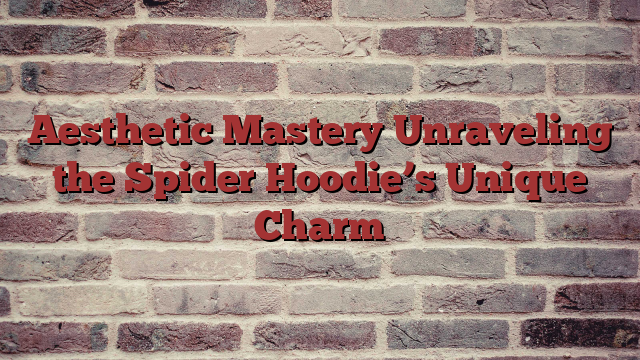 Aesthetic Mastery Unraveling the Spider Hoodie’s Unique Charm