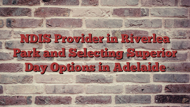 NDIS Provider in Riverlea Park and Selecting Superior Day Options in Adelaide