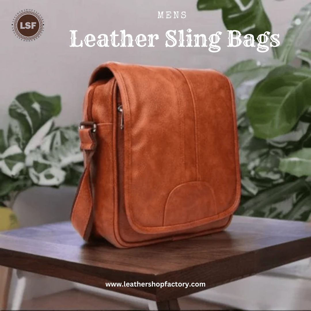 Best Men's Leather Sling Bags | Leather Shop Factory 2024